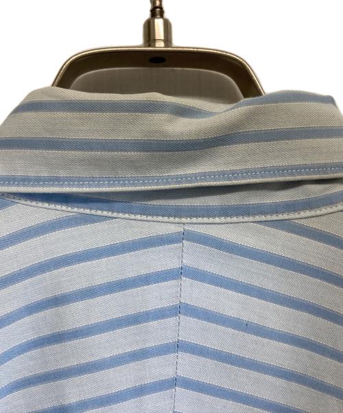 COMME des GARCONS HOMME（コムデギャルソン オム）COMME des GARCONS HOMME (コムデギャルソン オム) パッチワーク半袖シャツ スカイブルー サイズ:Lの古着・服飾アイテム