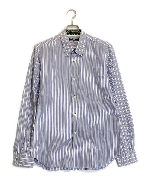 COMME des GARCONS HOMME（コムデギャルソン オム）COMME des GARCONS HOMME (コムデギャルソン オム) ストライプシャツ ブルー サイズ:Lの古着・服飾アイテム