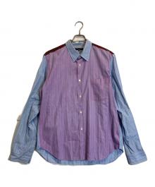 COMME des GARCONS HOMME（コムデギャルソン オム）の古着「ストライプシャツ」｜ブルー