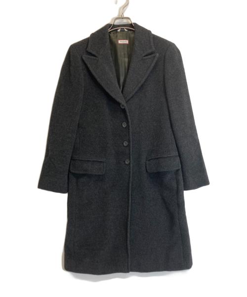 MAX&Co.（マックスアンドコー）MAX&Co. (マックスアンドコー) ウールカシミヤコート グレー サイズ:40の古着・服飾アイテム