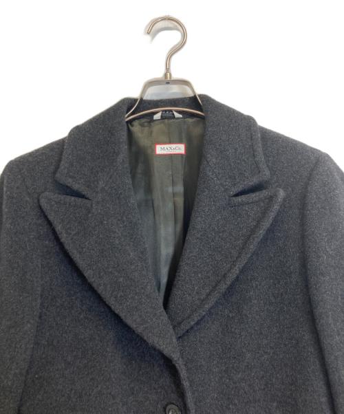 MAX&Co.（マックスアンドコー）MAX&Co. (マックスアンドコー) ウールカシミヤコート グレー サイズ:40の古着・服飾アイテム