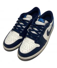 NIKE（ナイキ）の古着「AIR JORDAN 1 RETRO LOW OG Obsidian」｜ホワイト×ネイビー