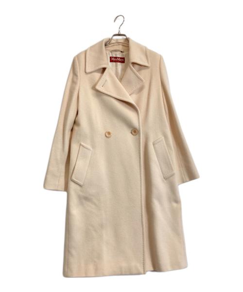 Max Mara Studio（マックスマーラ ストゥディオ）Max Mara Studio (マックスマーラ ストゥディオ) シルクアンゴラ混コート ベージュ サイズ:３８の古着・服飾アイテム