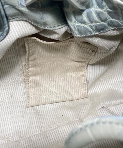 GIORGIO ARMANI（ジョルジョアルマーニ）GIORGIO ARMANI (ジョルジョアルマーニ) ハンドバッグ 黄緑の古着・服飾アイテム