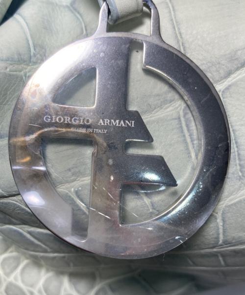GIORGIO ARMANI（ジョルジョアルマーニ）GIORGIO ARMANI (ジョルジョアルマーニ) ハンドバッグ 黄緑の古着・服飾アイテム
