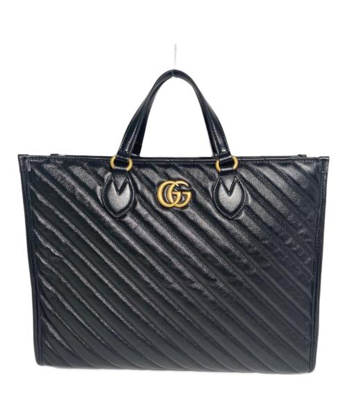 GUCCI（グッチ）GUCCI (グッチ) ハンドバッグ ブラックの古着・服飾アイテム