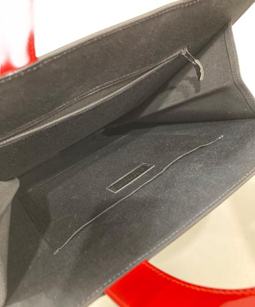 CHANEL（シャネル）CHANEL (シャネル) チョコバーマドモアゼルトートバッグ レッドの古着・服飾アイテム