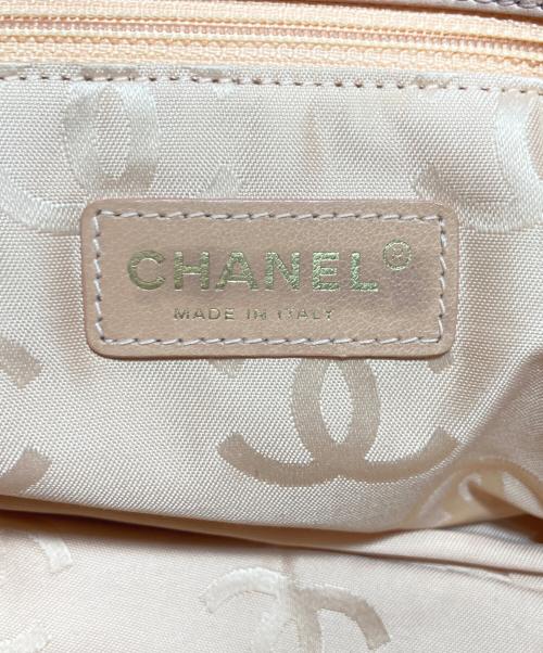 CHANEL（シャネル）CHANEL (シャネル) ココマークラフィアチェーンショルダーバッグ ピンクの古着・服飾アイテム