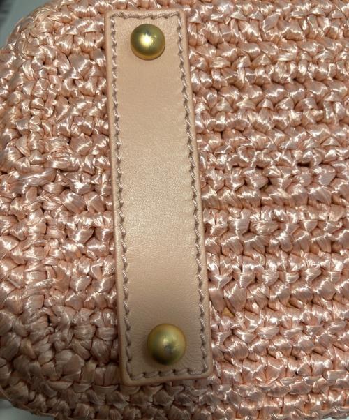 CHANEL（シャネル）CHANEL (シャネル) ココマークラフィアチェーンショルダーバッグ ピンクの古着・服飾アイテム