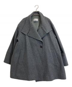 中古・古着通販】FUGA FUGA (フーガフーガ) ニット切替コート ブラック