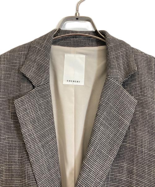 SHENERY（シーナリー）SHENERY (シーナリー) からみ織りジャケット ベージュ サイズ:Sの古着・服飾アイテム