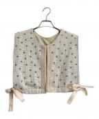 ELCHELEエルチェレ）の古着「KIRA TWEED BtoF VEST」｜ベージュ
