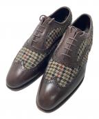 Perfettoペルフェット）の古着「切替シューズ」｜ブラウン