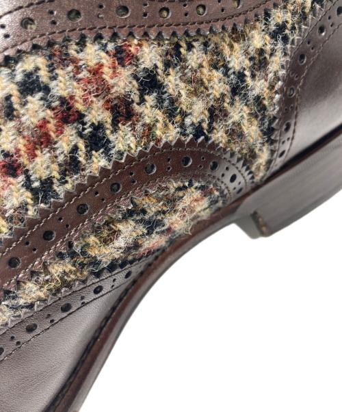 Perfetto（ペルフェット）perfetto (ペルフェット) 切替シューズ ブラウン サイズ:7 1/2の古着・服飾アイテム