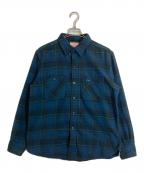 BONCOURAボンクラ）の古着「ワークシャツ」｜ブルー