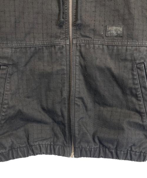stussy（ステューシー）stussy (ステューシー) WORK JACKET CANVAS NEEDLE PUNCH ブラック サイズ:Mの古着・服飾アイテム