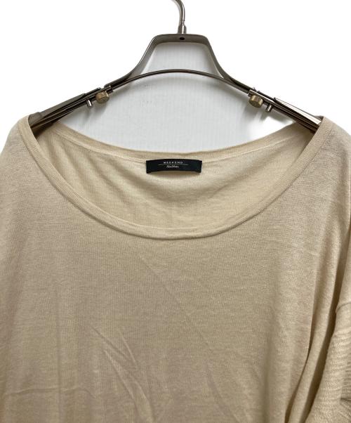 WEEKEND Max Mara（ウィークエンド マックスマーラ）Weekend Max Mara (ウィークエンド マックスマーラ) リネン・シルク混ニット ブラウン サイズ:XXLの古着・服飾アイテム