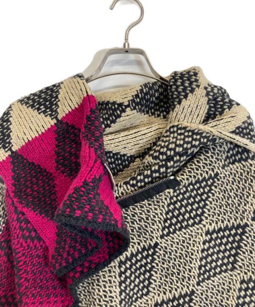 DRIES VAN NOTEN（ドリスヴァンノッテン）DRIES VAN NOTEN (ドリスヴァンノッテン) 変形ニットジャケット ベージュ サイズ:-の古着・服飾アイテム
