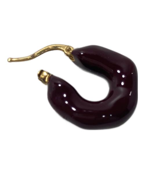 JIL SANDER（ジルサンダー）JIL SANDER (ジルサンダー) チャンキーフープピアス パープルの古着・服飾アイテム