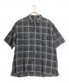 KAPTAIN SUNSHINEキャプテンサンシャイン）の古着「Short Sleeve Open Collar Shirt」｜ブラック