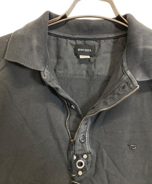 DIESEL（ディーゼル）DIESEL (ディーゼル) ポロシャツ グレー サイズ:Sの古着・服飾アイテム