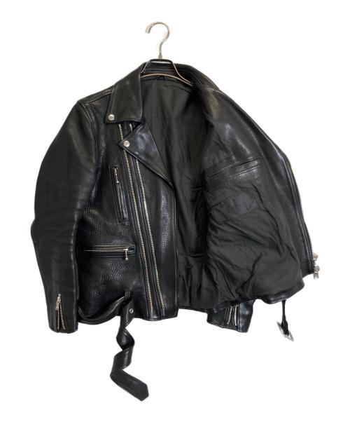 THE VIRIDI-ANNE（ヴィリジアン）THE VIRIDI-ANNE (ヴィリジアン) ダブルレーンレザーライダースジャケット ブラック サイズ:1の古着・服飾アイテム