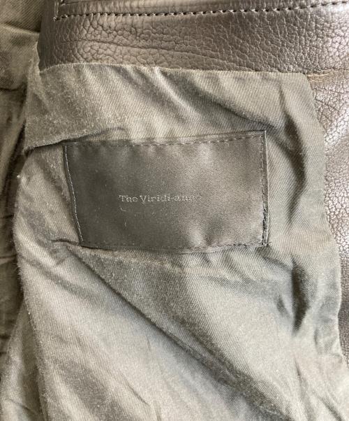 THE VIRIDI-ANNE（ヴィリジアン）THE VIRIDI-ANNE (ヴィリジアン) ダブルレーンレザーライダースジャケット ブラック サイズ:1の古着・服飾アイテム