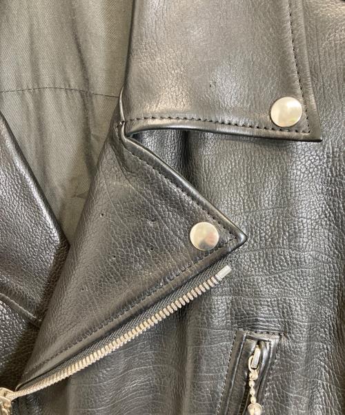 THE VIRIDI-ANNE（ヴィリジアン）THE VIRIDI-ANNE (ヴィリジアン) ダブルレーンレザーライダースジャケット ブラック サイズ:1の古着・服飾アイテム