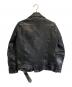 THE VIRIDI-ANNE (ヴィリジアン) ダブルレーンレザーライダースジャケット ブラック サイズ:1：70000円
