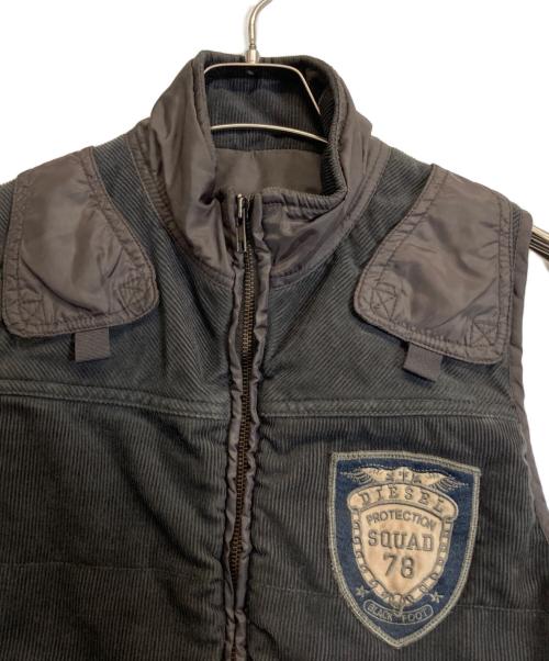 DIESEL（ディーゼル）DIESEL (ディーゼル) 切替ベスト カーキ サイズ:Sの古着・服飾アイテム