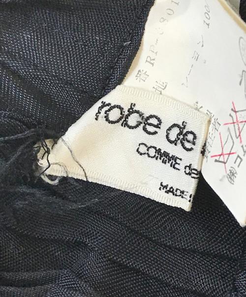 ROBE DE CHAMBRE COMME DES GARCONS（ローブドシャンブル コムデギャルソン）ROBE DE CHAMBRE COMME DES GARCONS (ローブドシャンブル コムデギャルソン) 80's レーヨンパンツ ブラック サイズ:表記なしの古着・服飾アイテム