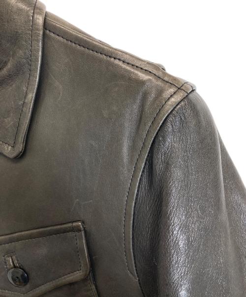 N.HOOLYWOOD（エヌ ハリウッド）N.HOOLYWOOD (エヌ ハリウッド) レザージャケット ブラウン サイズ:36の古着・服飾アイテム