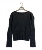 PLEATS PLEASEプリーツプリーズ）の古着「プリーツカットソー」｜ブラック