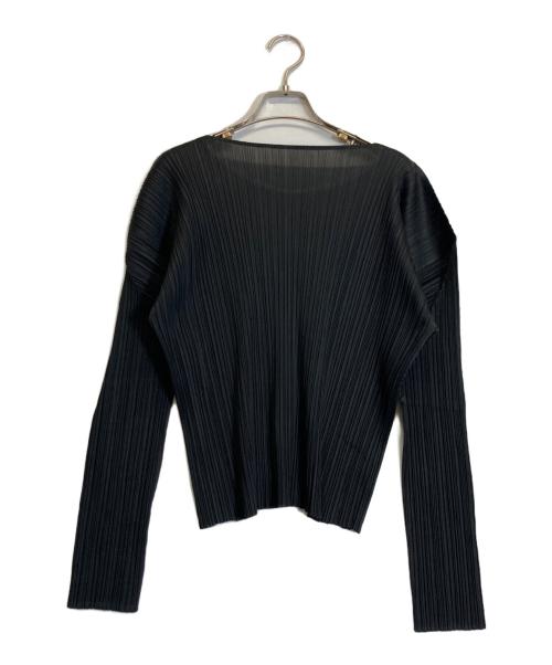 PLEATS PLEASE（プリーツプリーズ）PLEATS PLEASE (プリーツプリーズ) プリーツカットソー ブラック サイズ:4の古着・服飾アイテム