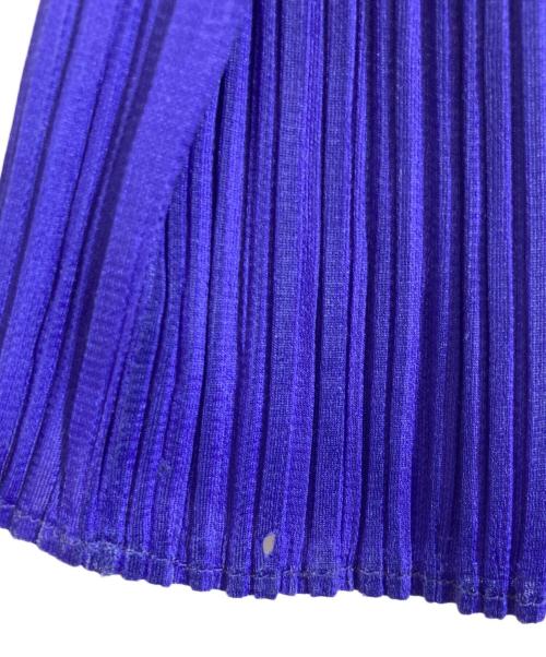 PLEATS PLEASE（プリーツプリーズ）PLEATS PLEASE (プリーツプリーズ) プリーツ総柄カットソー ネイビー サイズ:3の古着・服飾アイテム