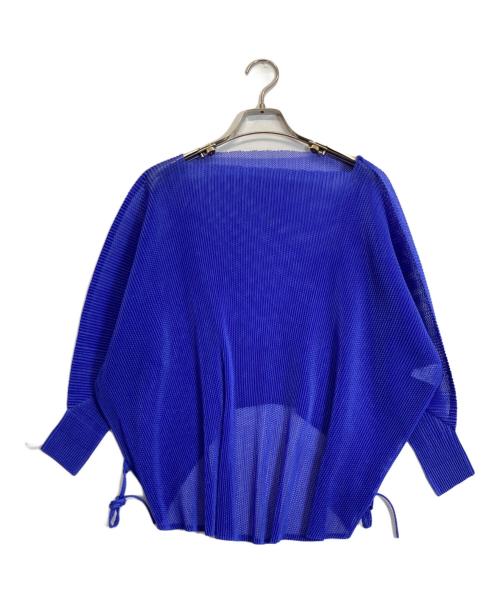 PLEATS PLEASE（プリーツプリーズ）PLEATS PLEASE (プリーツプリーズ) メッシュプリーツカットソー ブルー サイズ:記載なしの古着・服飾アイテム
