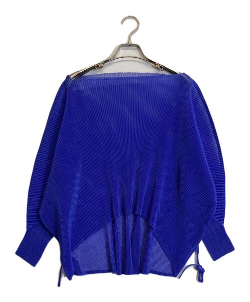 PLEATS PLEASE（プリーツプリーズ）PLEATS PLEASE (プリーツプリーズ) メッシュプリーツカットソー ブルー サイズ:記載なしの古着・服飾アイテム