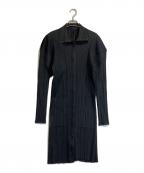 PLEATS PLEASEプリーツプリーズ）の古着「シャツワンピース」｜ブラック
