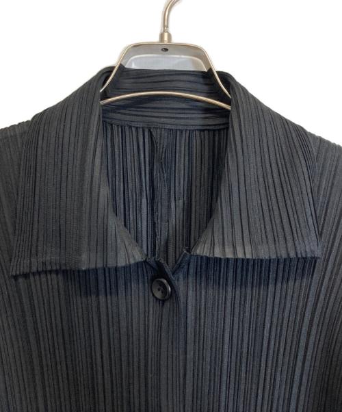 PLEATS PLEASE（プリーツプリーズ）PLEATS PLEASE (プリーツプリーズ) シャツワンピース ブラック サイズ:3の古着・服飾アイテム