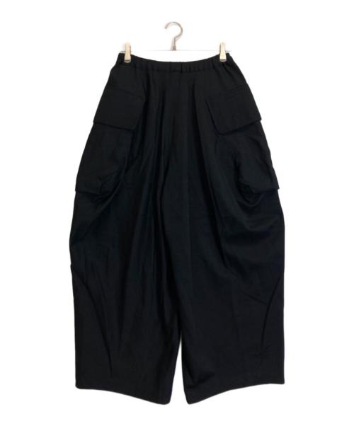 tricot COMME des GARCONS（トリココムデギャルソン）tricot COMME des GARCONS (トリココムデギャルソン) ウールバルーンカーゴパンツ ブラック サイズ:-の古着・服飾アイテム