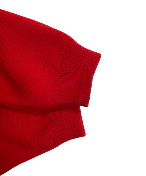 EMPORIO ARMANI（エンポリオ アルマーニ）EMPORIO ARMANI (エンポリオ アルマーニ) ニットジャケット レッド サイズ:Mの古着・服飾アイテム