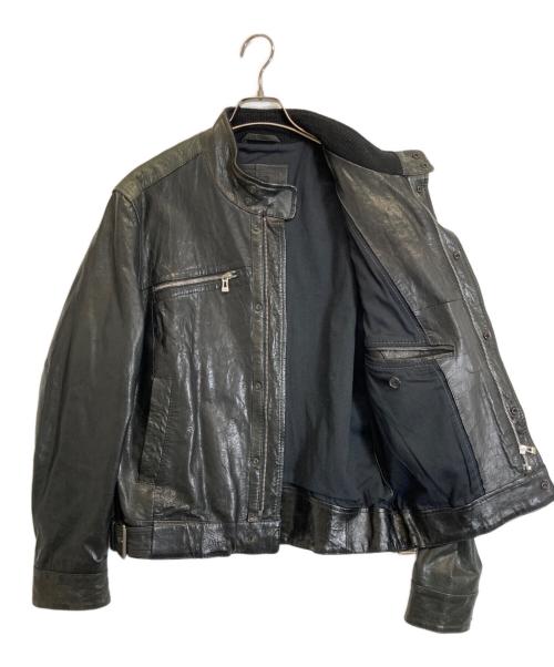 BOSS（ボス）BOSS (ボス) レザージャケット ブラック サイズ:50の古着・服飾アイテム