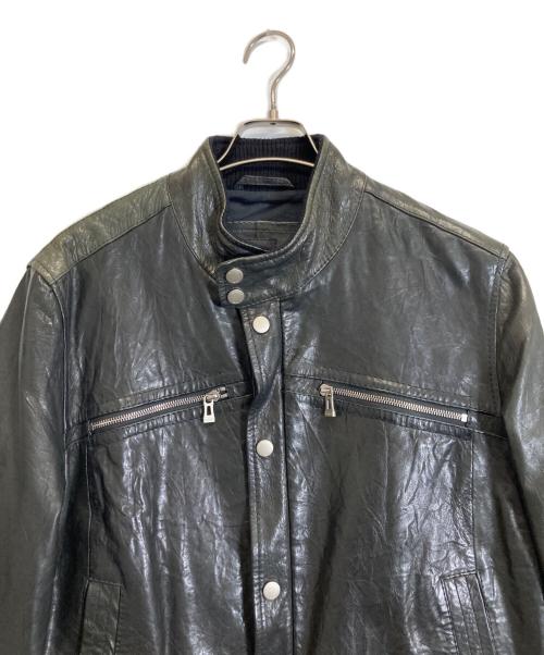 BOSS（ボス）BOSS (ボス) レザージャケット ブラック サイズ:50の古着・服飾アイテム