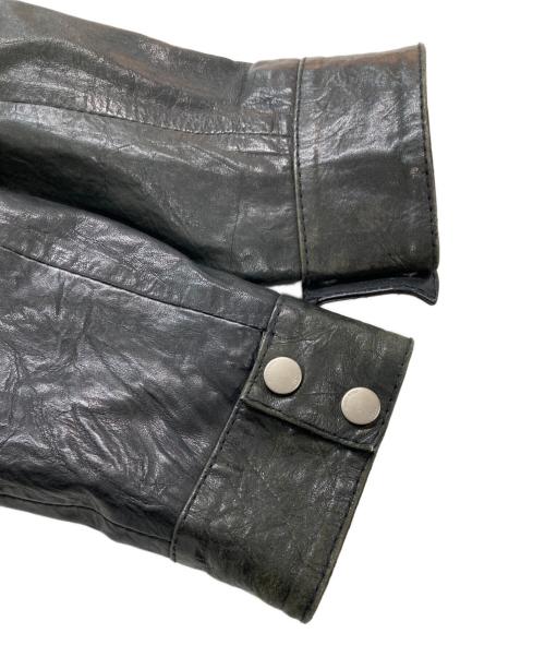 BOSS（ボス）BOSS (ボス) レザージャケット ブラック サイズ:50の古着・服飾アイテム