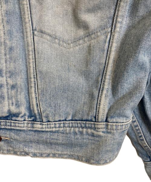 VERSACE（ヴェルサーチェ）VERSACE (ヴェルサーチェ) バック刺繍デニムジャケット インディゴ サイズ:Sの古着・服飾アイテム