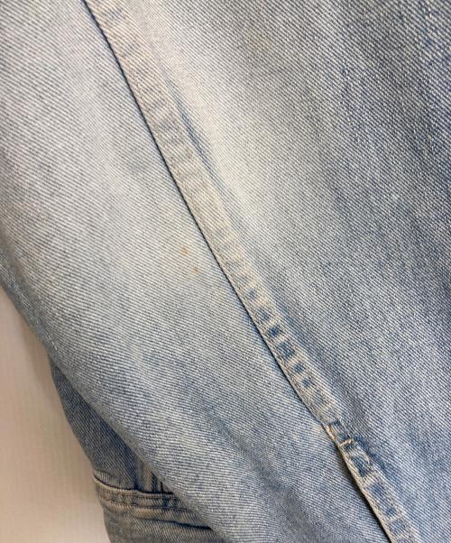 VERSACE（ヴェルサーチェ）VERSACE (ヴェルサーチェ) バック刺繍デニムジャケット インディゴ サイズ:Sの古着・服飾アイテム