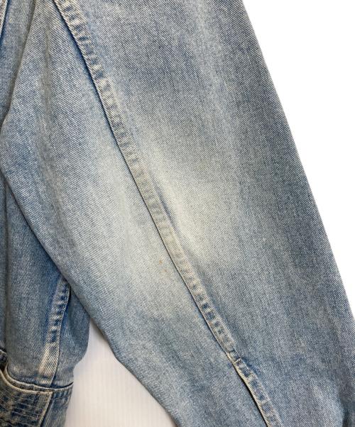 VERSACE（ヴェルサーチェ）VERSACE (ヴェルサーチェ) バック刺繍デニムジャケット インディゴ サイズ:Sの古着・服飾アイテム