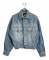 VERSACE（ヴェルサーチェ）の古着「バック刺繍デニムジャケット」｜インディゴ