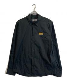 VERSACE JEANS COUTURE（ヴェルサーチ ジーンズクチュール）の古着「プレートシャツ」｜ブラック