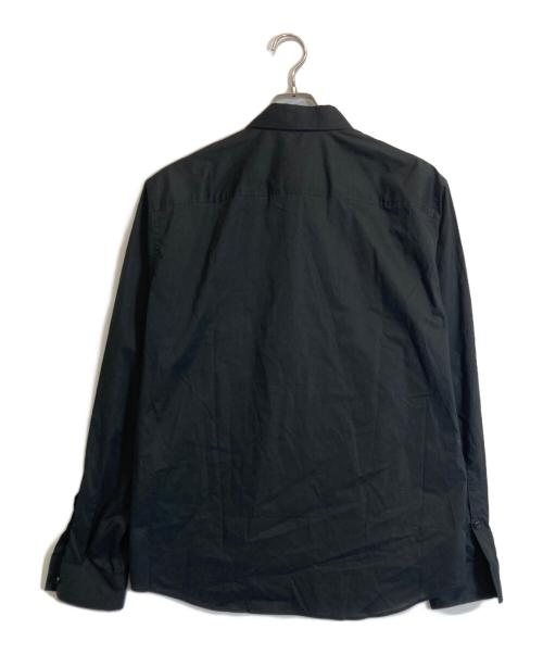 VERSACE JEANS COUTURE（ヴェルサーチ ジーンズクチュール）VERSACE JEANS COUTURE (ヴェルサーチ ジーンズクチュール) プレートシャツ ブラック サイズ:48の古着・服飾アイテム
